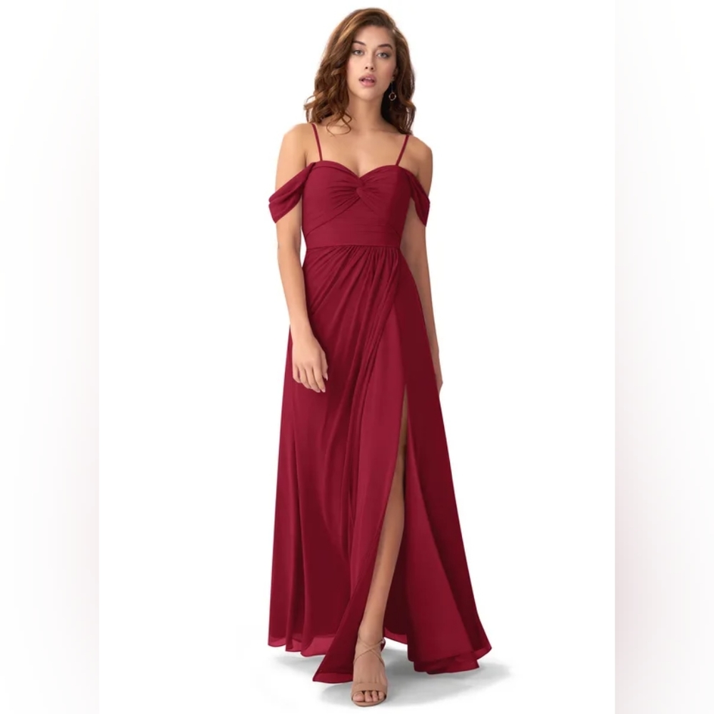 Azazie Millie Burgundy Bridesmaid Dress